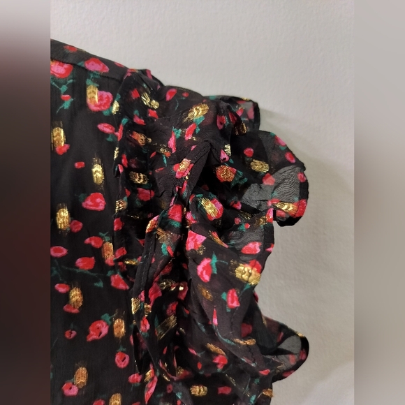 Floral J Crew Top - Picture 3 of 3